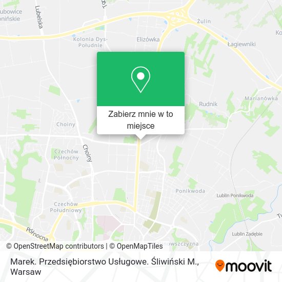 Mapa Marek. Przedsiębiorstwo Usługowe. Śliwiński M.