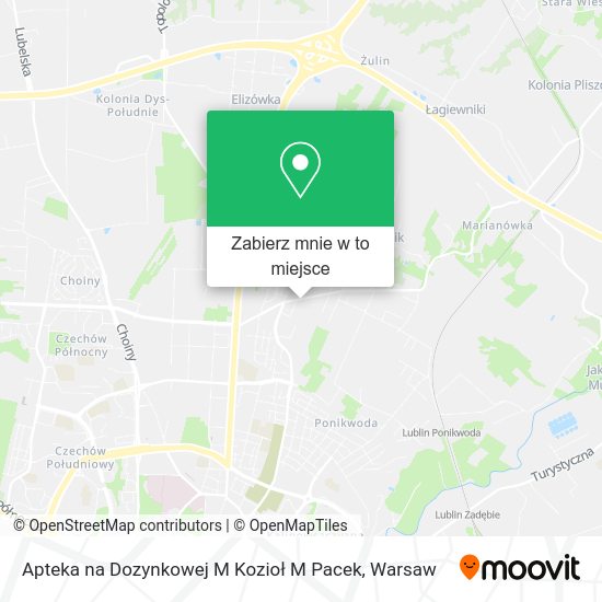 Mapa Apteka na Dozynkowej M Kozioł M Pacek