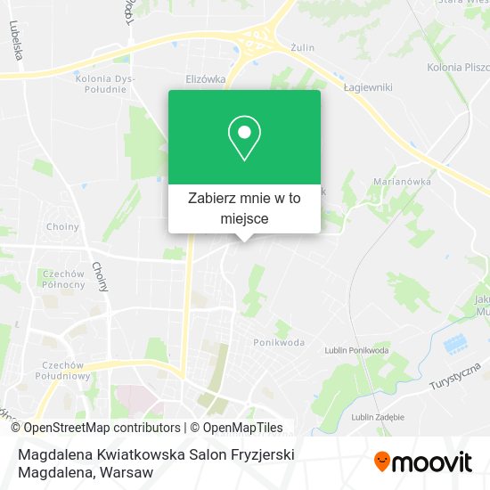 Mapa Magdalena Kwiatkowska Salon Fryzjerski Magdalena