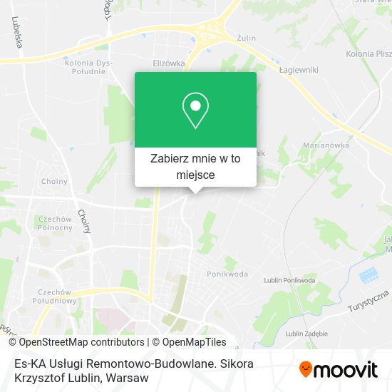 Mapa Es-KA Usługi Remontowo-Budowlane. Sikora Krzysztof Lublin