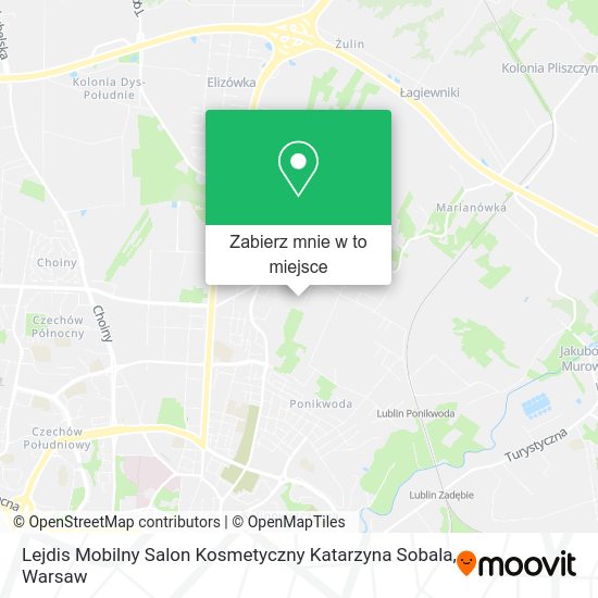 Mapa Lejdis Mobilny Salon Kosmetyczny Katarzyna Sobala