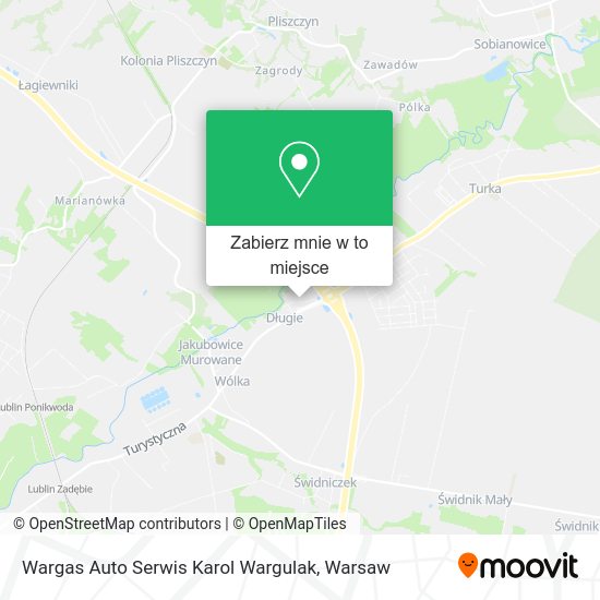 Mapa Wargas Auto Serwis Karol Wargulak