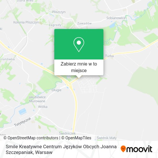 Mapa Smile Kreatywne Centrum Języków Obcych Joanna Szczepaniak