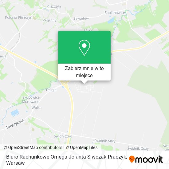 Mapa Biuro Rachunkowe Omega Jolanta Siwczak-Praczyk