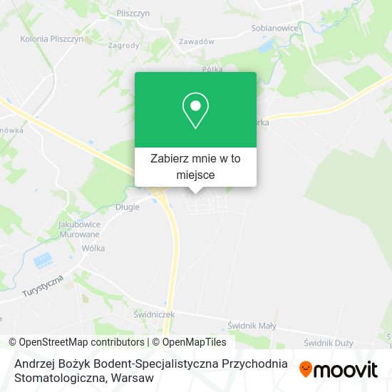 Mapa Andrzej Bożyk Bodent-Specjalistyczna Przychodnia Stomatologiczna