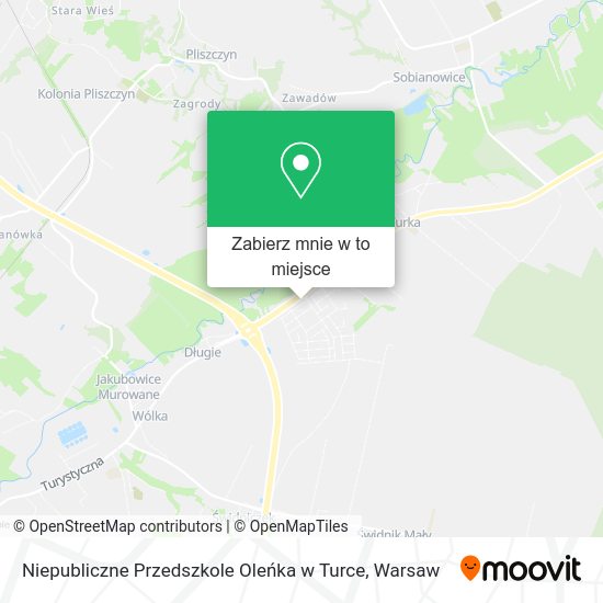 Mapa Niepubliczne Przedszkole Oleńka w Turce