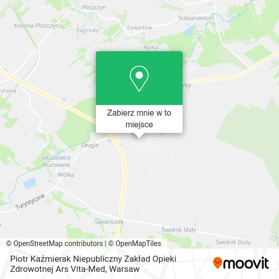 Mapa Piotr Kaźmierak Niepubliczny Zakład Opieki Zdrowotnej Ars Vita-Med