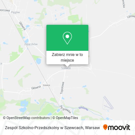 Mapa Zespół Szkolno-Przedszkolny w Szewcach