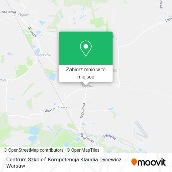 Mapa Centrum Szkoleń Kompetencja Klaudia Dycewicz