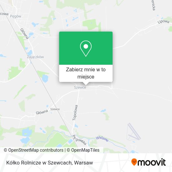 Mapa Kółko Rolnicze w Szewcach