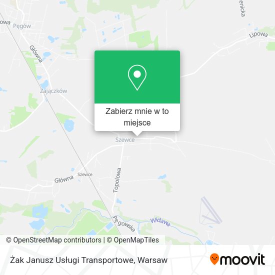 Mapa Żak Janusz Usługi Transportowe