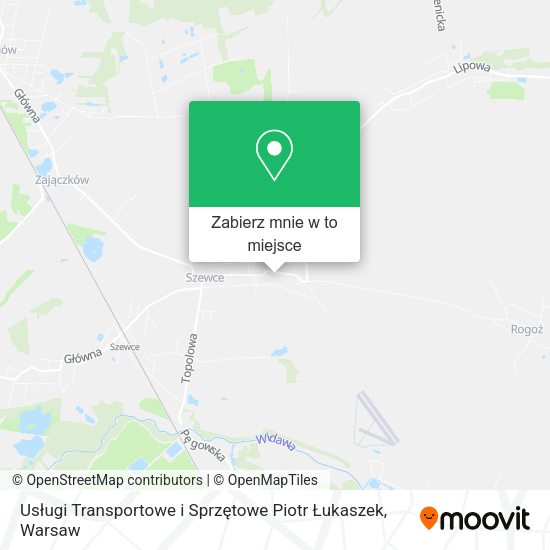 Mapa Usługi Transportowe i Sprzętowe Piotr Łukaszek