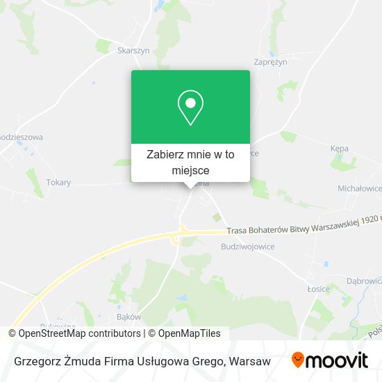 Mapa Grzegorz Żmuda Firma Usługowa Grego