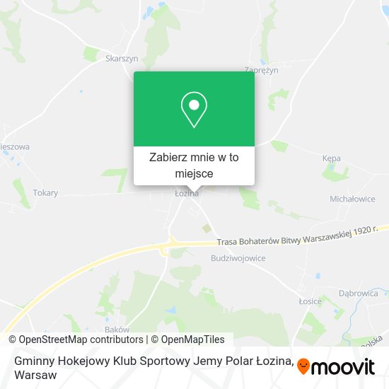 Mapa Gminny Hokejowy Klub Sportowy Jemy Polar Łozina