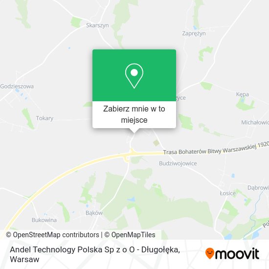 Mapa Andel Technology Polska Sp z o O - Długołęka