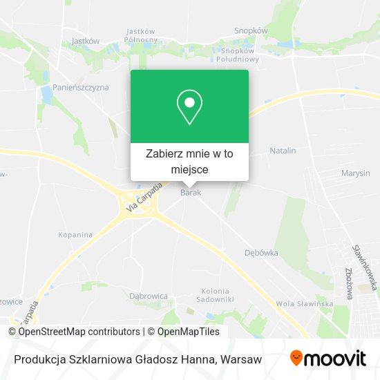 Mapa Produkcja Szklarniowa Gładosz Hanna