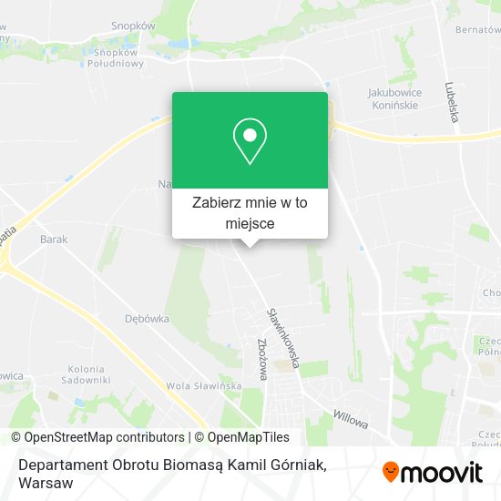 Mapa Departament Obrotu Biomasą Kamil Górniak