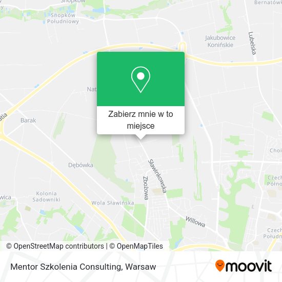 Mapa Mentor Szkolenia Consulting