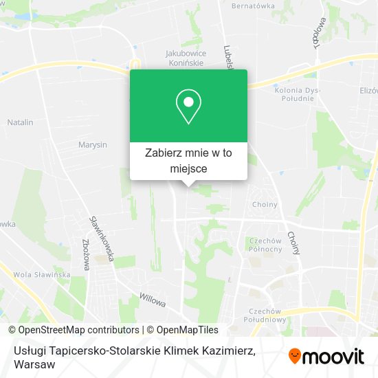 Mapa Usługi Tapicersko-Stolarskie Klimek Kazimierz