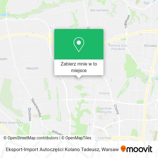 Mapa Eksport-Import Autoczęści Kolano Tadeusz