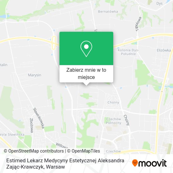 Mapa Estimed Lekarz Medycyny Estetycznej Aleksandra Zając-Krawczyk