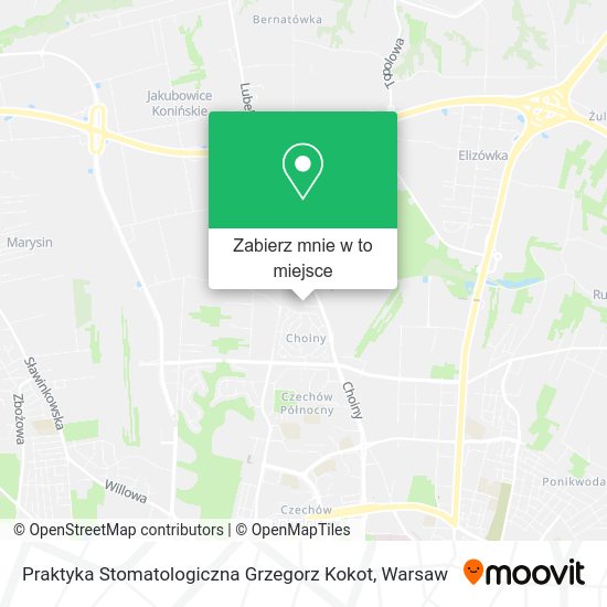 Mapa Praktyka Stomatologiczna Grzegorz Kokot