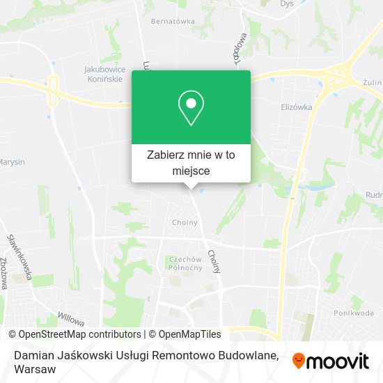 Mapa Damian Jaśkowski Usługi Remontowo Budowlane