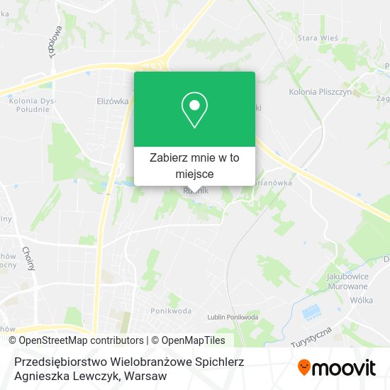 Mapa Przedsiębiorstwo Wielobranżowe Spichlerz Agnieszka Lewczyk