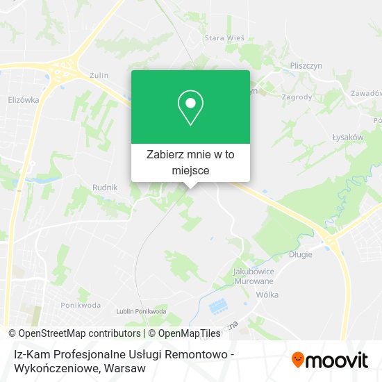 Mapa Iz-Kam Profesjonalne Usługi Remontowo - Wykończeniowe