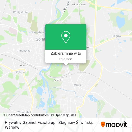 Mapa Prywatny Gabinet Fizjoterapii Zbigniew Śliwiński