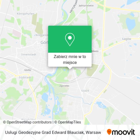 Mapa Usługi Geodezyjne Grad Edward Błauciak