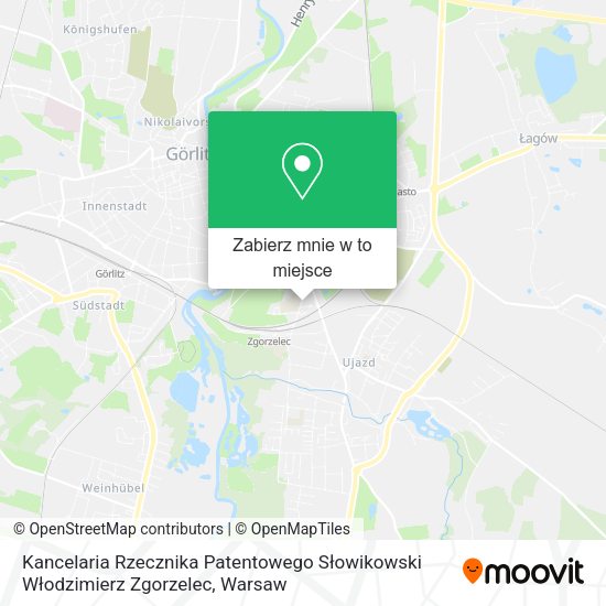 Mapa Kancelaria Rzecznika Patentowego Słowikowski Włodzimierz Zgorzelec