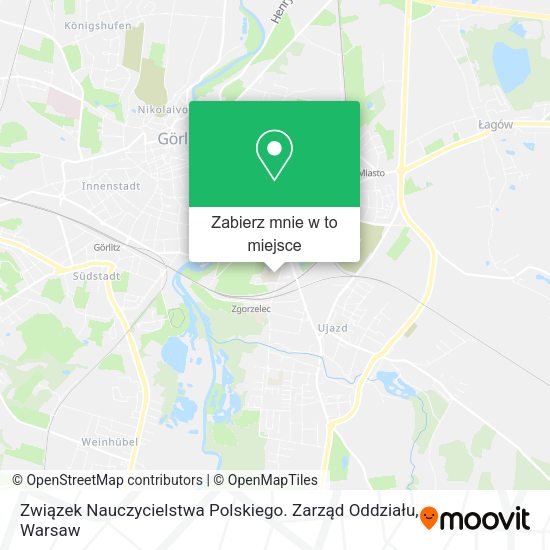 Mapa Związek Nauczycielstwa Polskiego. Zarząd Oddziału