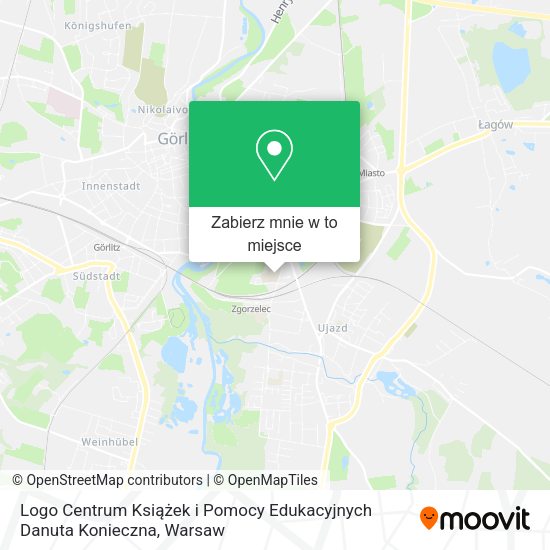 Mapa Logo Centrum Książek i Pomocy Edukacyjnych Danuta Konieczna