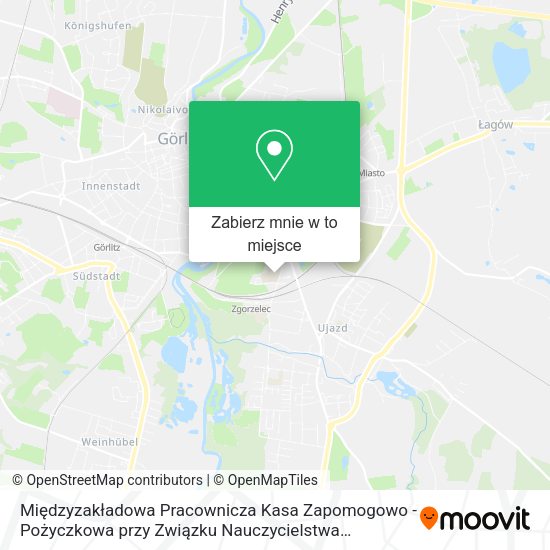 Mapa Międzyzakładowa Pracownicza Kasa Zapomogowo - Pożyczkowa przy Związku Nauczycielstwa Polskiego