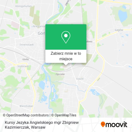 Mapa Kursy Jezyka Angielskiego mgr Zbigniew Kazimierczak