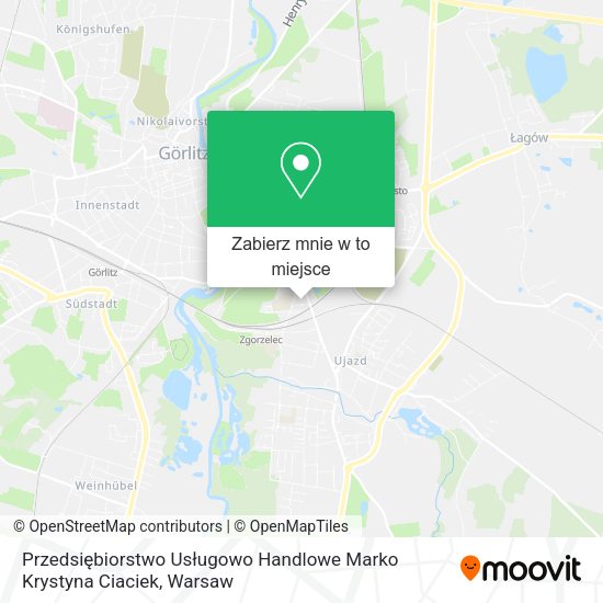 Mapa Przedsiębiorstwo Usługowo Handlowe Marko Krystyna Ciaciek