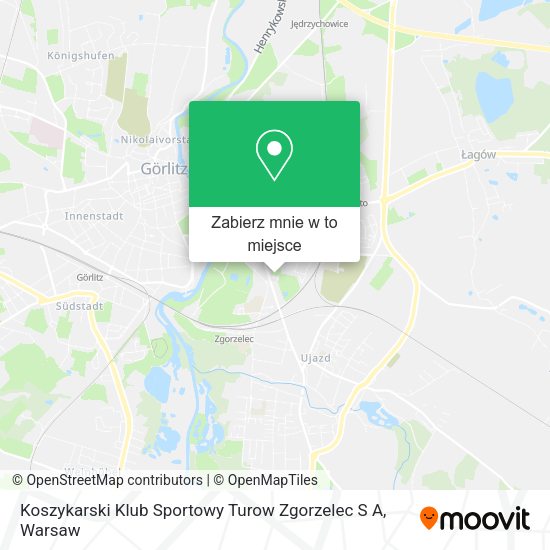 Mapa Koszykarski Klub Sportowy Turow Zgorzelec S A