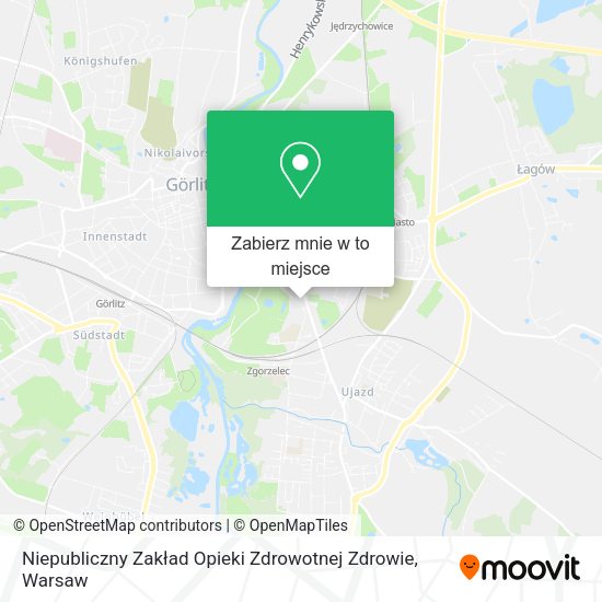 Mapa Niepubliczny Zakład Opieki Zdrowotnej Zdrowie