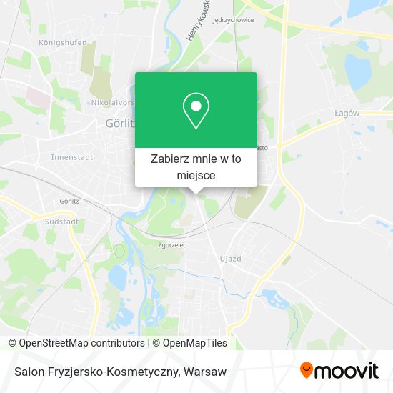 Mapa Salon Fryzjersko-Kosmetyczny