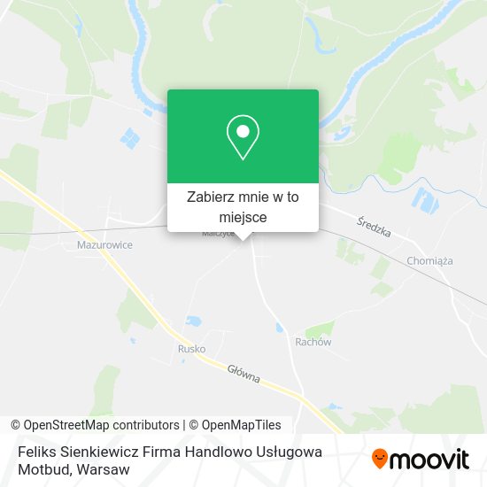 Mapa Feliks Sienkiewicz Firma Handlowo Usługowa Motbud