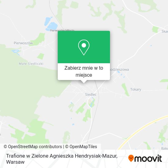 Mapa Trafione w Zielone Agnieszka Hendrysiak-Mazur