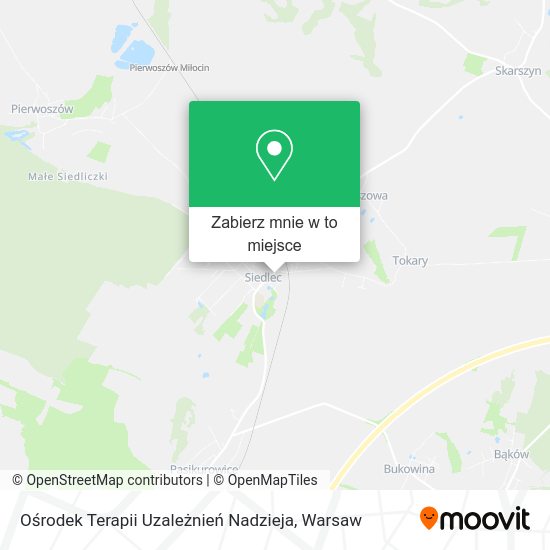 Mapa Ośrodek Terapii Uzależnień Nadzieja