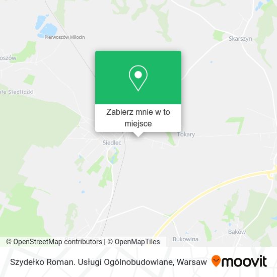 Mapa Szydełko Roman. Usługi Ogólnobudowlane