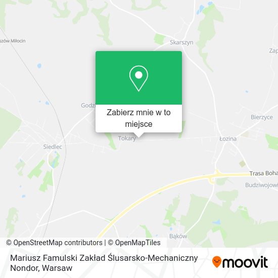 Mapa Mariusz Famulski Zakład Ślusarsko-Mechaniczny Nondor