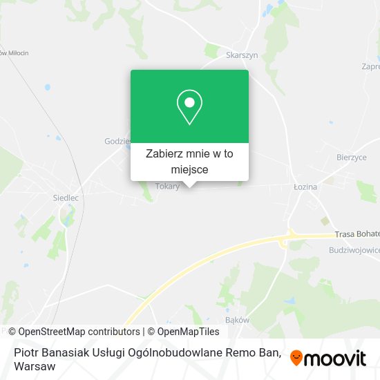 Mapa Piotr Banasiak Usługi Ogólnobudowlane Remo Ban