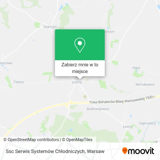 Mapa Ssc Serwis Systemów Chłodniczych