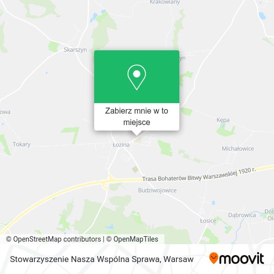 Mapa Stowarzyszenie Nasza Wspólna Sprawa