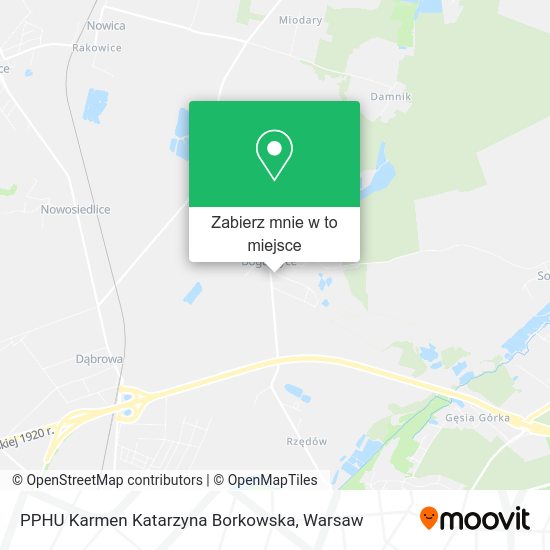 Mapa PPHU Karmen Katarzyna Borkowska