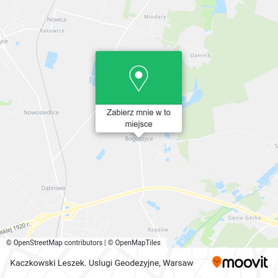 Mapa Kaczkowski Leszek. Uslugi Geodezyjne